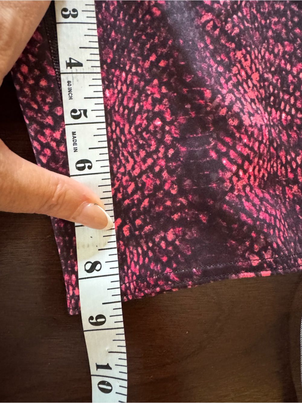 bcg Black & Pink Speckle High-Rise Bike Shorts - Picture 6 of 6
